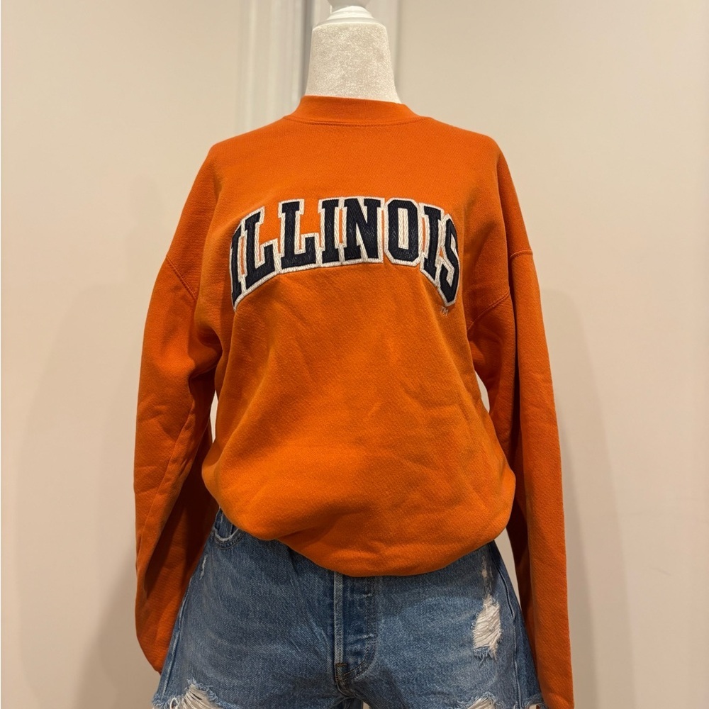 VTG Orange Illinois Sweater